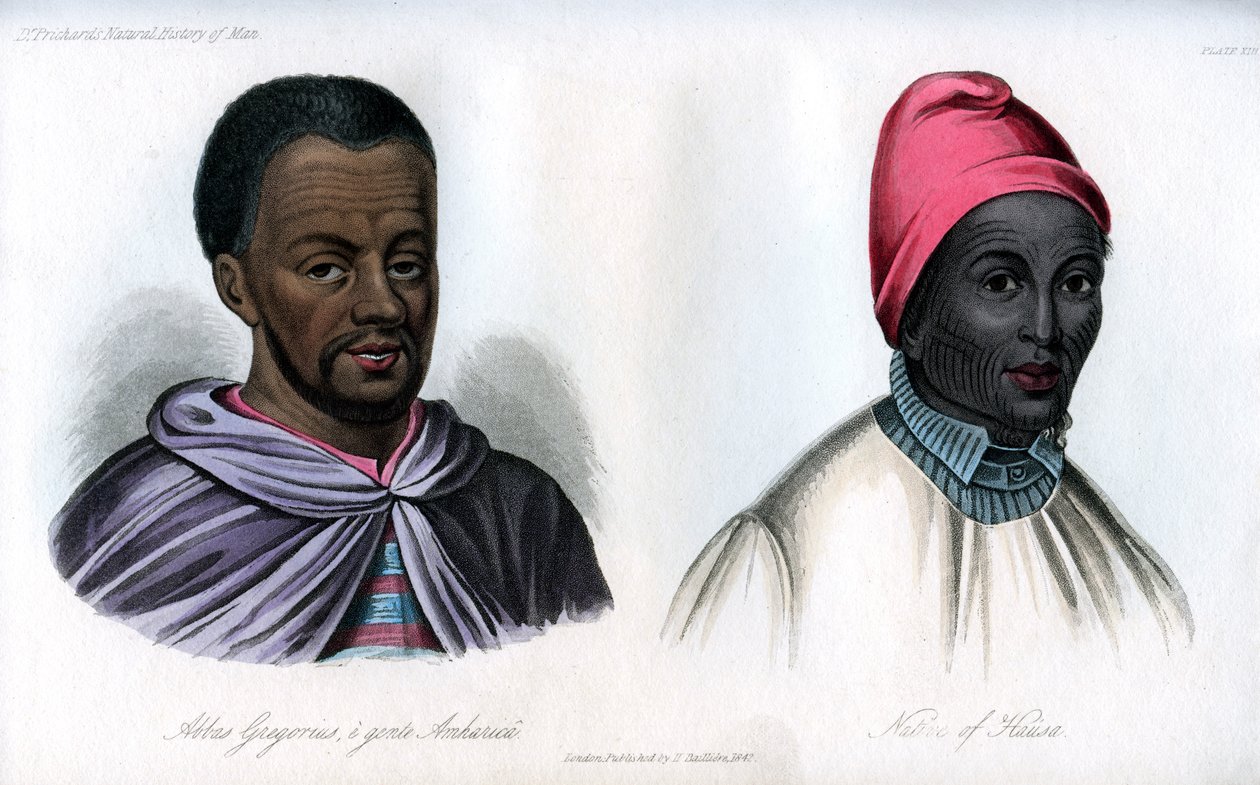 Abbas Gregorius og en innfødt av Hausa, 1848 av Unbekannt