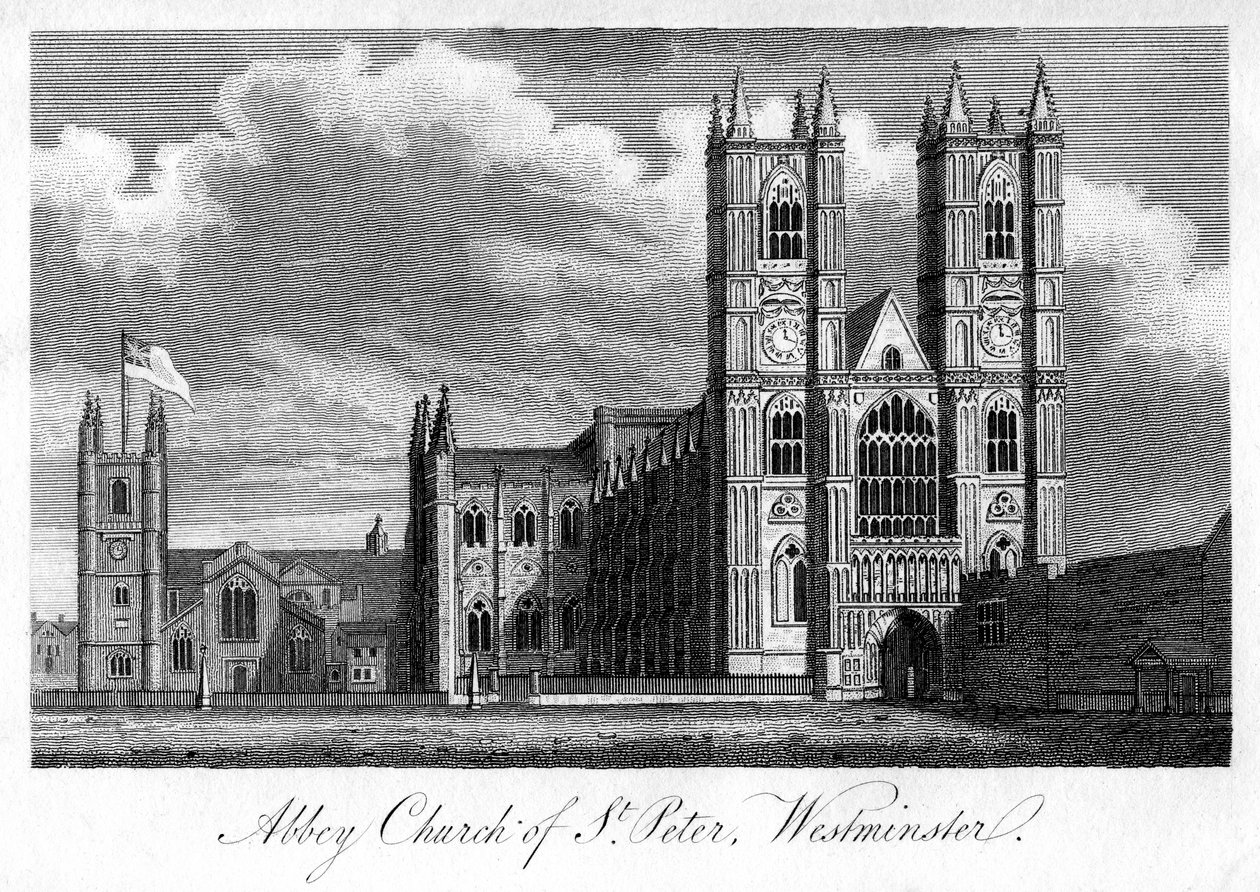 Abbey Church of St Peter, Westminster, London, 1805 av Unbekannt
