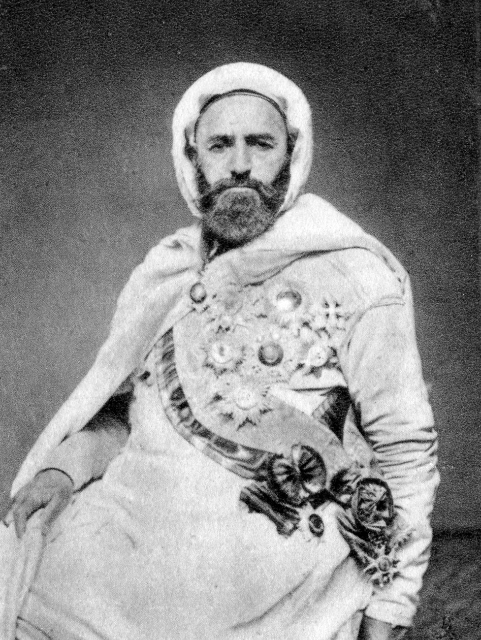 Abd al-Qadir, algerisk sufi og politisk og militær leder, 1875 av Unbekannt