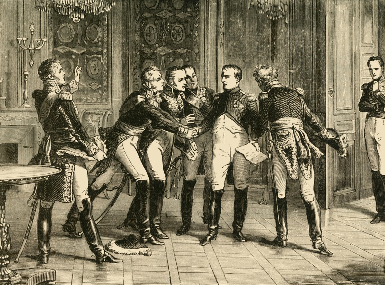 Abdikasjon av Napoleon Bonaparte, 1815, 1890. av Unbekannt