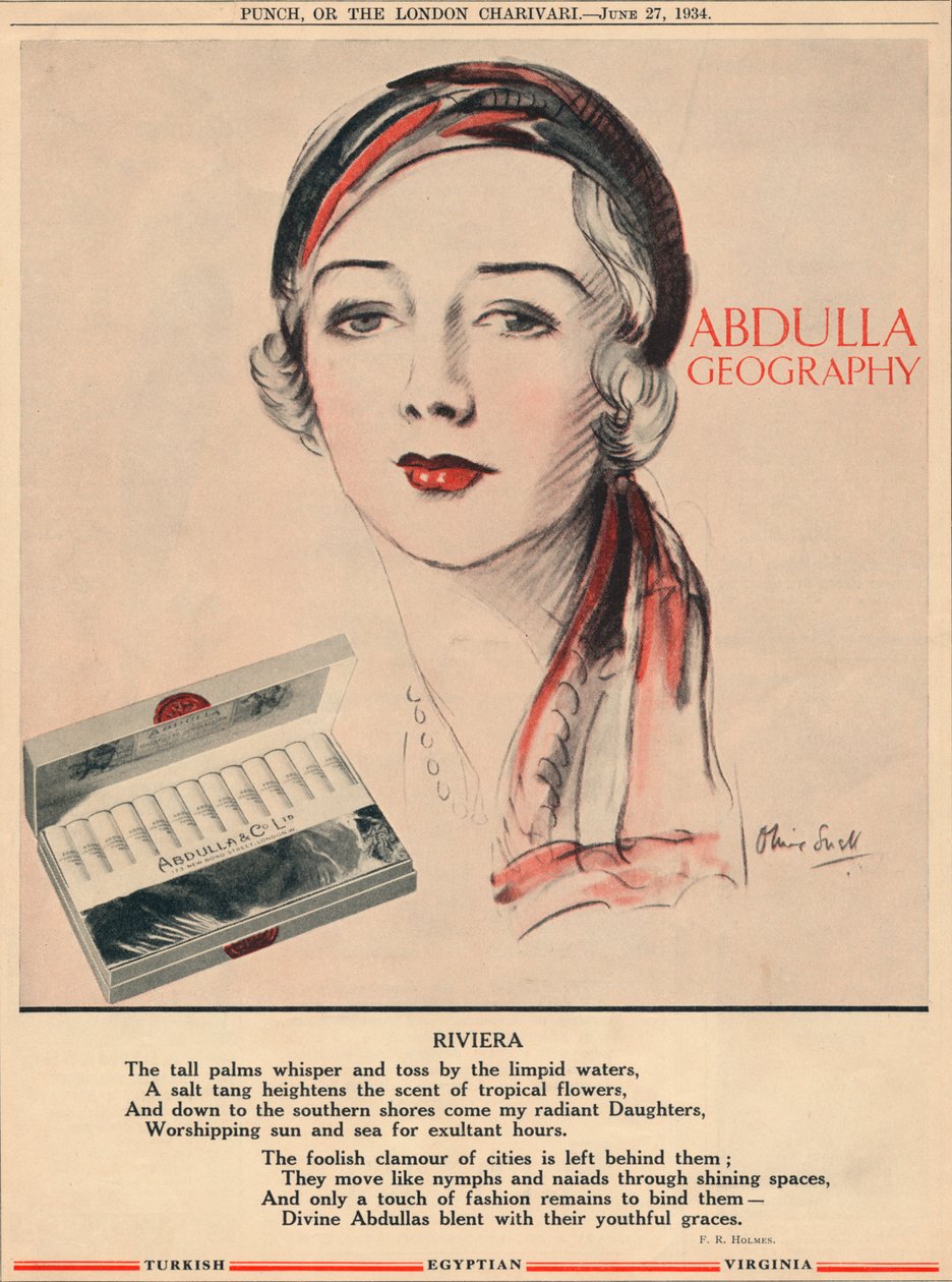 Abdulla Geografi - Riviera, 1934 av Unbekannt
