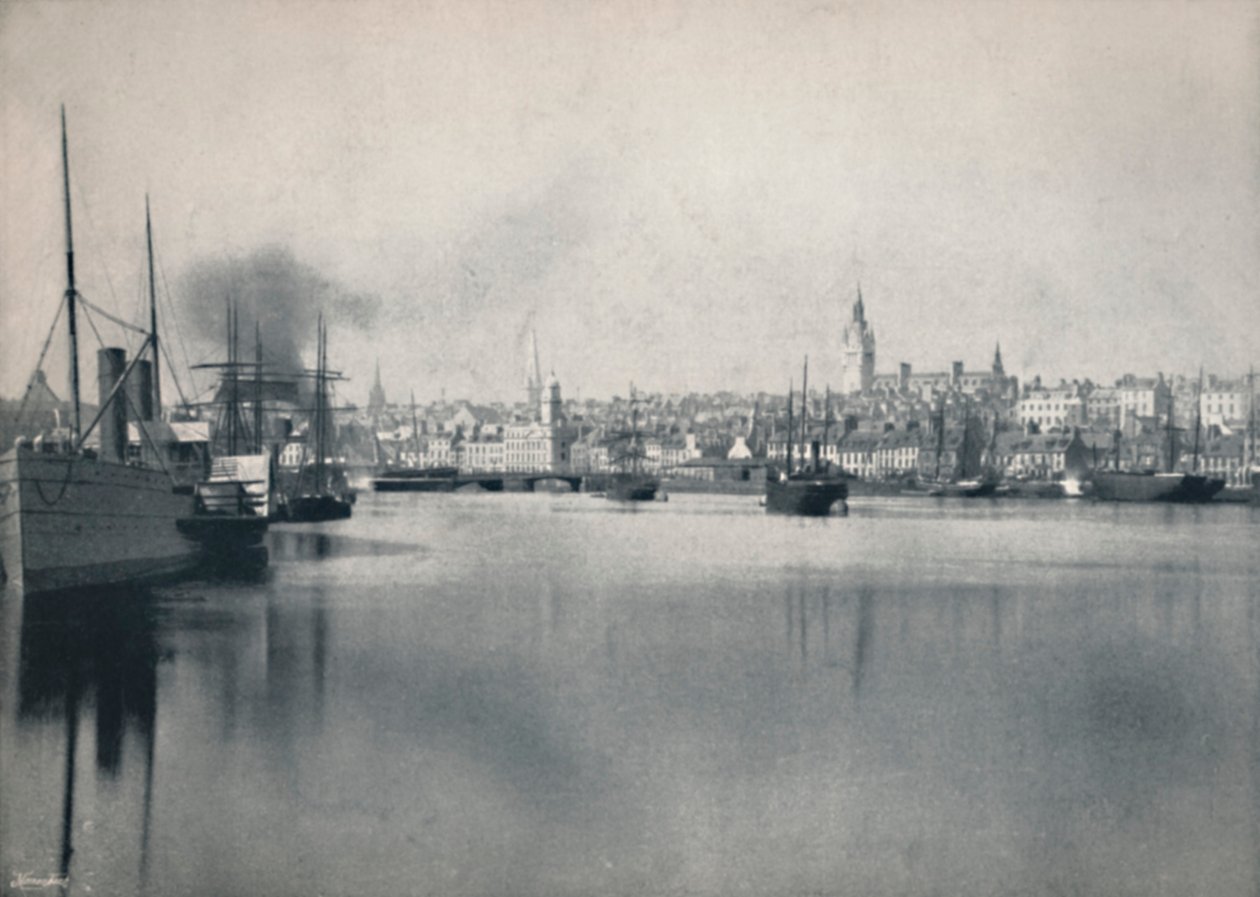 Aberdeen - Generelt utsikt fra elven, 1895 av Unbekannt
