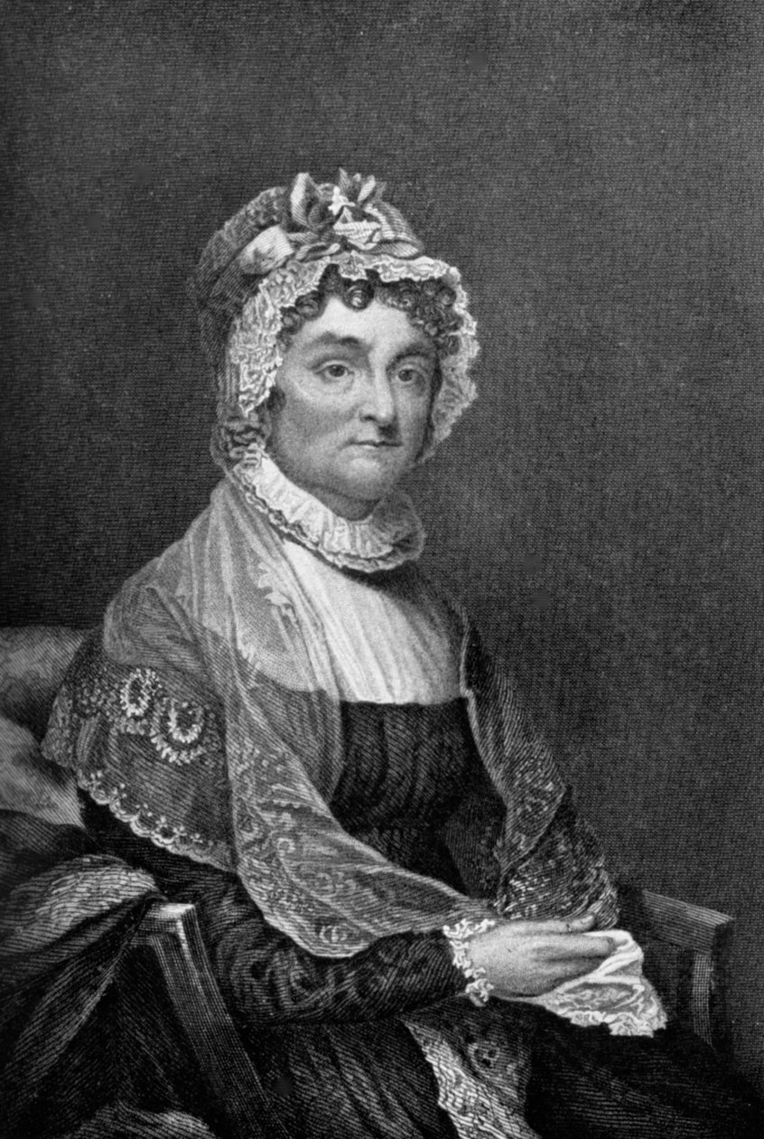 Abigail Adams 1744-1818, kone til president John Adams, 1700-tallet 1908 av Unbekannt
