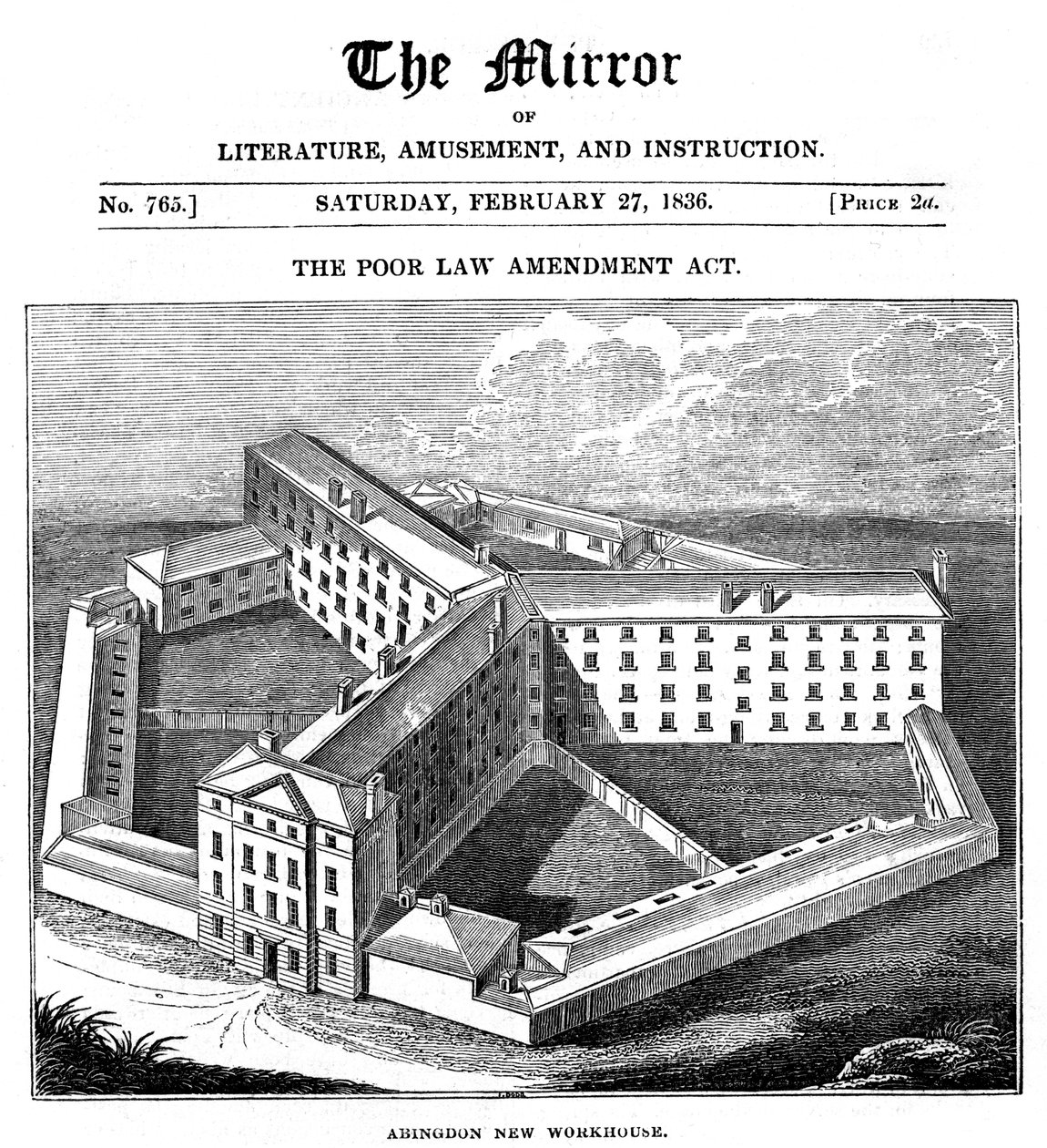 Abingdon Workhouse, Oxfordshire, bygget for Abingdon Union, 1836 av Unbekannt