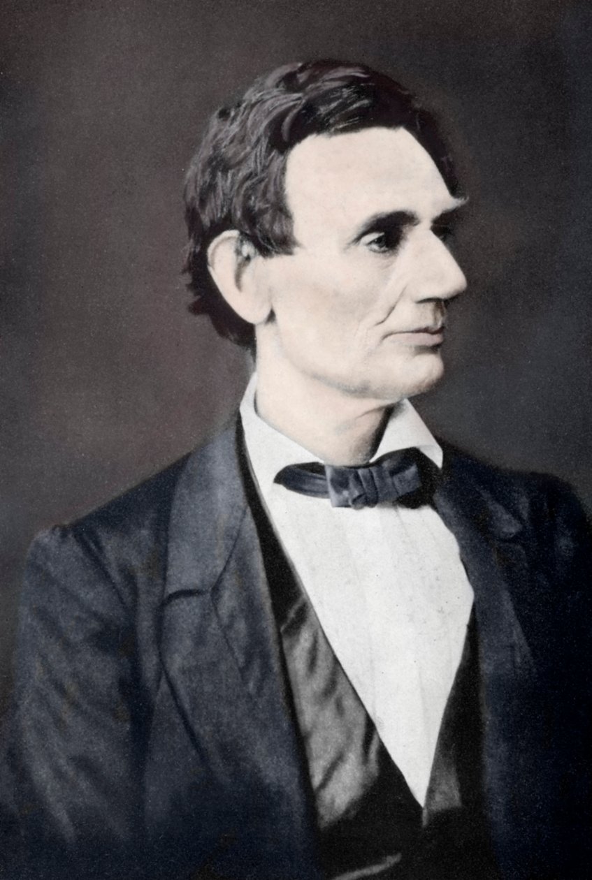 Abraham Lincoln, USAs 16. president, 1860-tallet, 1933 av Unbekannt