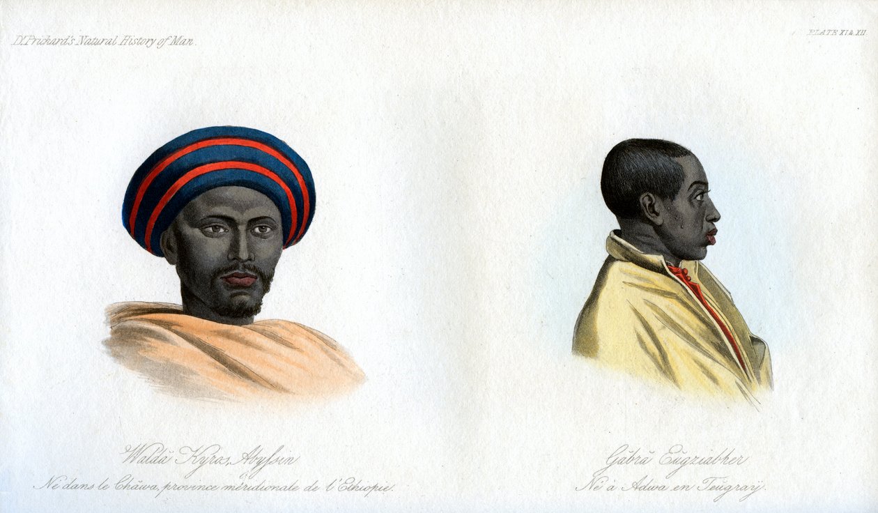 Abessiniske portretter, 1848 av Unbekannt