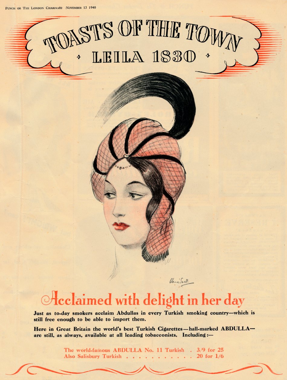 Hyldet med glede i sin tid, Toasts of the Town - Leila 1830, 1940 av Unbekannt