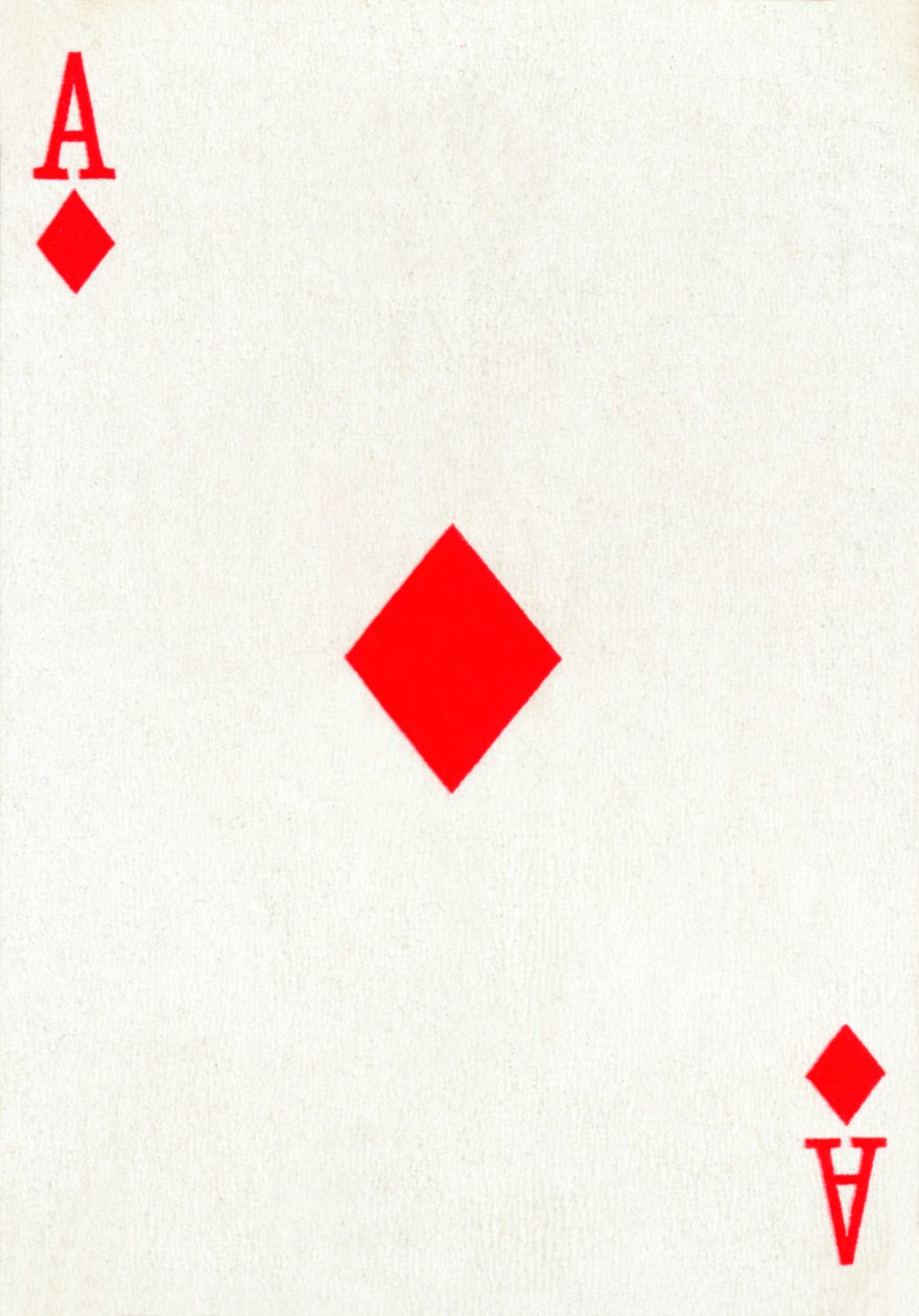 Ace of Diamonds fra en kortstokk med Goodall & Son Ltd.-spillekort, c1940 av Unbekannt
