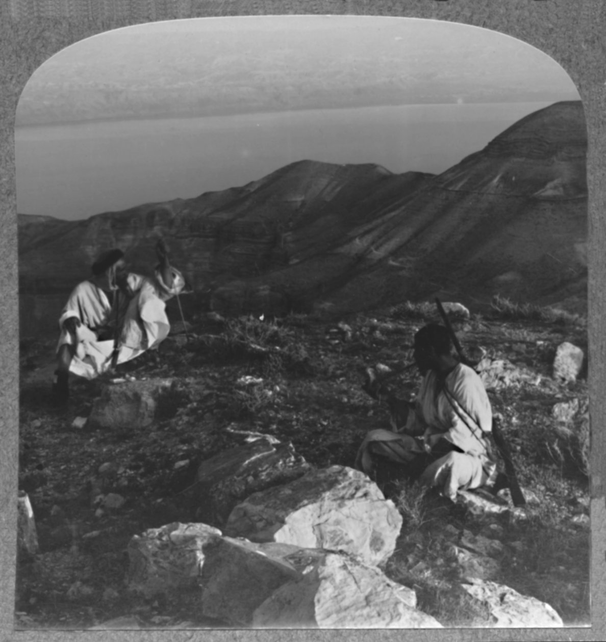 Over Dødehavet fra Machaerus, ca 1900 av Unbekannt
