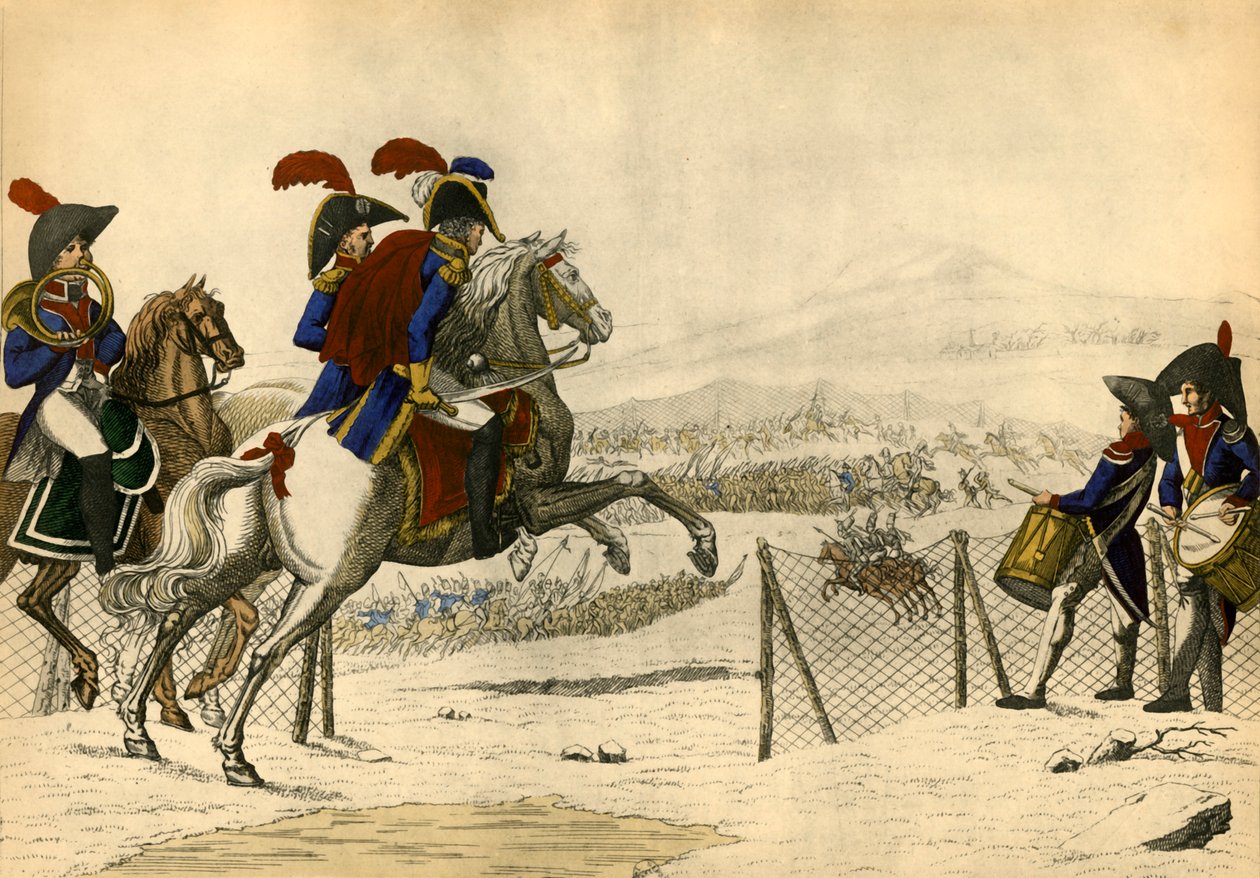 Akt III Scene VI - 50 tusen østerrikere...Oh le beau coup de filet, 1805, 1921. av Unbekannt