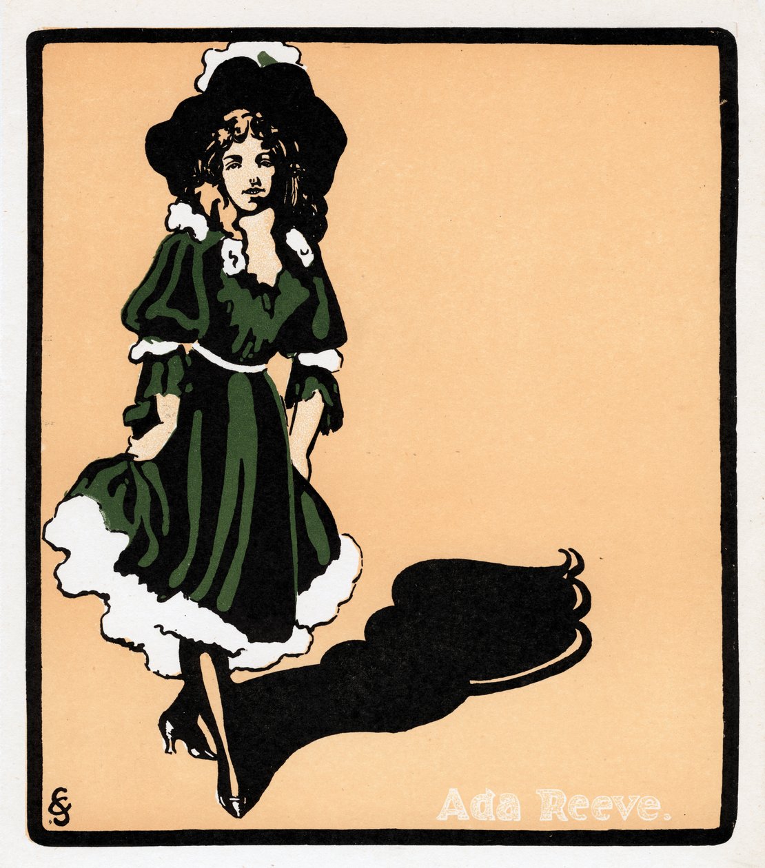 Ada Reeve 1874-1966, engelsk skuespillerinne, sent på 1800-tallet av Unbekannt