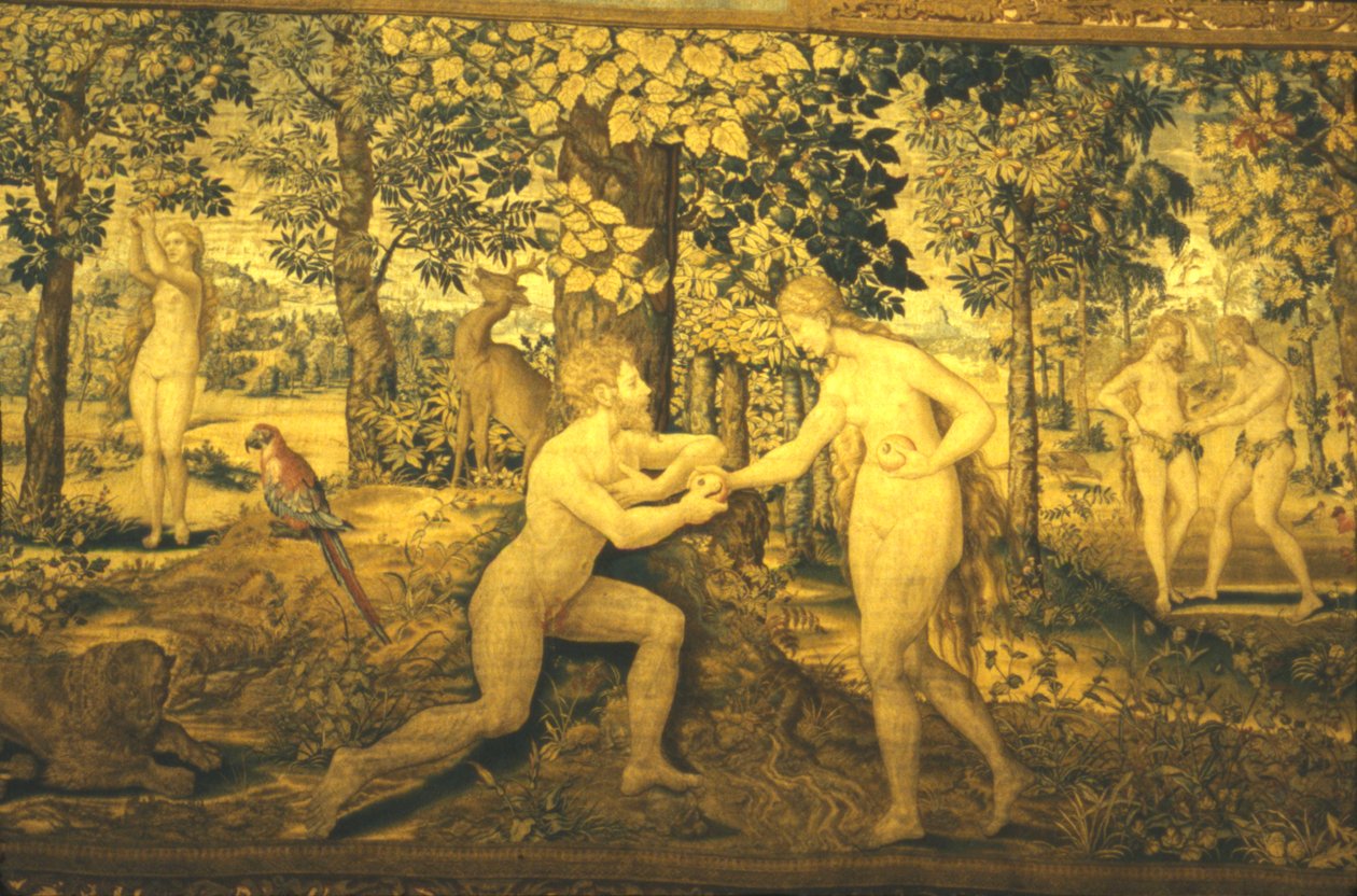 Adam og Eva. The Temptation, c1500-tallet, 1900-tallet av Unbekannt