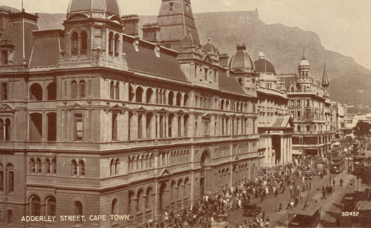 Adderley Street, Cape Town, tidlig på 1900-tallet. av Unbekannt