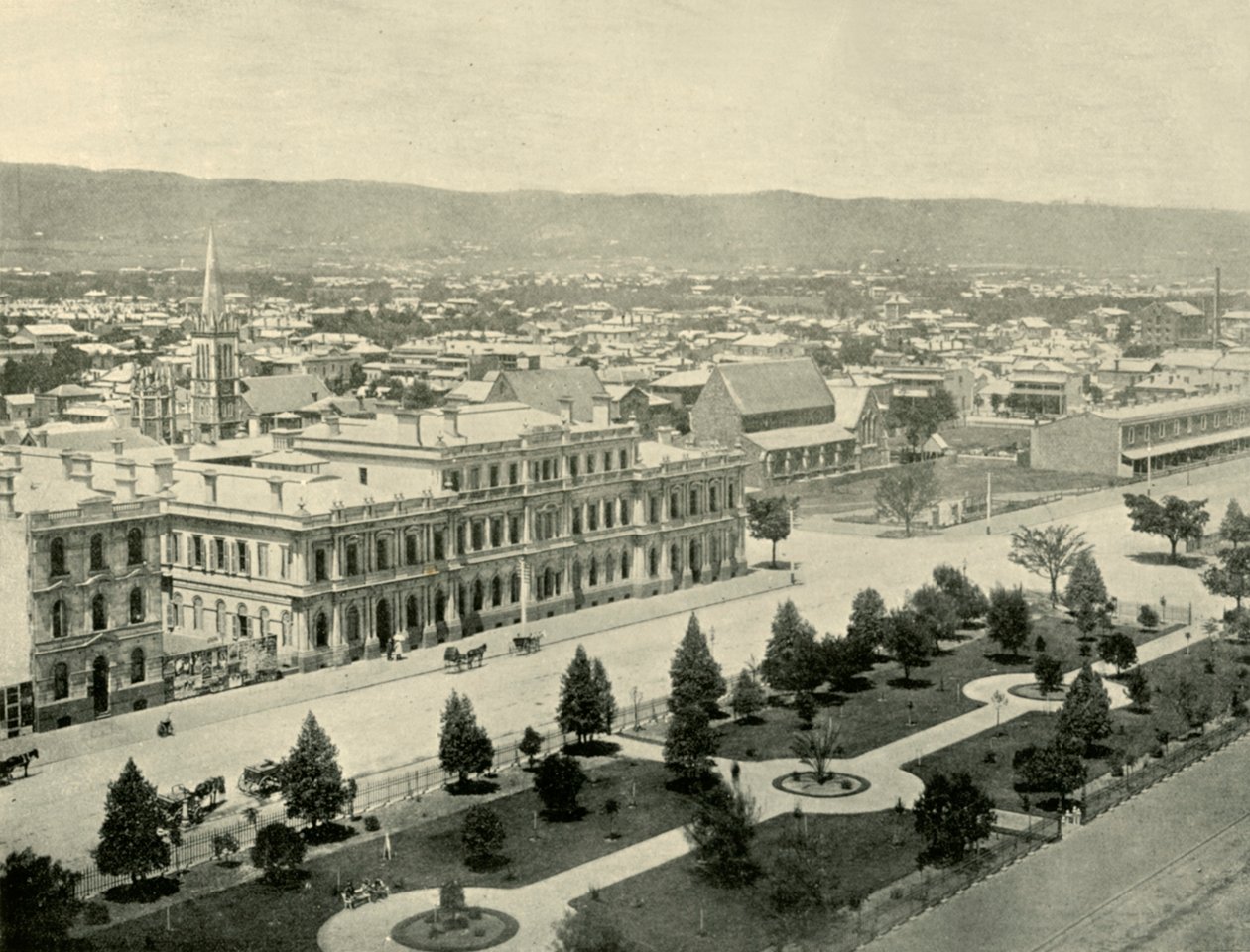 Adelaide, fra Post Office Tower, 1901. av Unbekannt