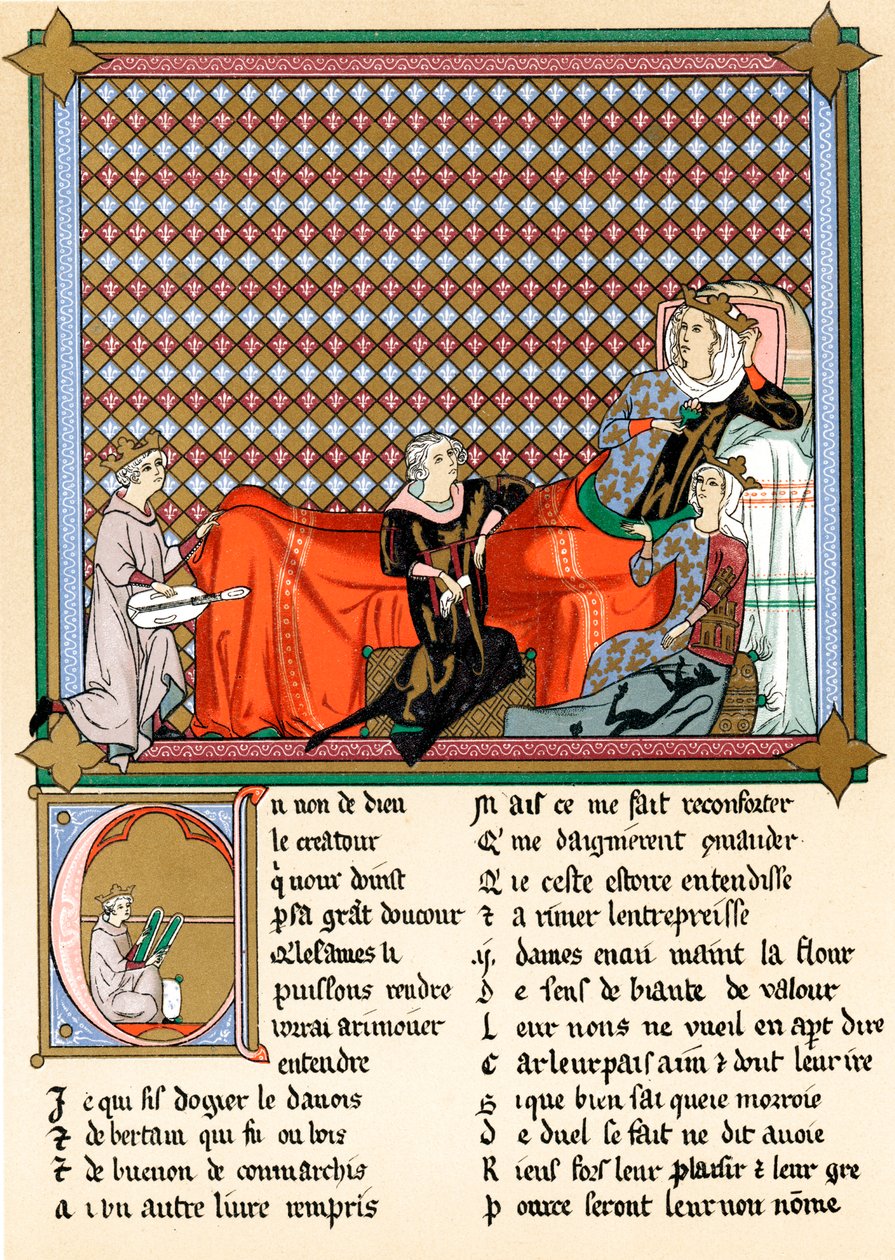Adenet le Roi, 'King of the Minstrels', 1200-tallet av Unbekannt