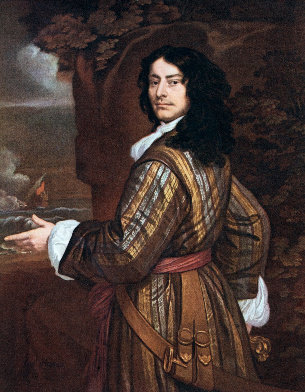 Admiral Sir John Harman, engelsk marineoffiser, 1800-tallet av Unbekannt