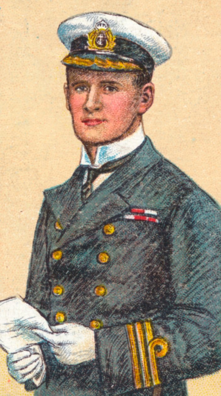 Admiral Teddy Evans, 1881-1957, britisk marineoffiser og antarktisk oppdagelsesreisende, 1916 av Unbekannt