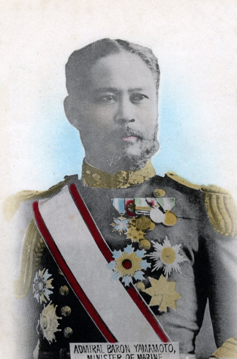 Admiral Yamamoto, japansk marineminister, c1904-1905 av Unbekannt
