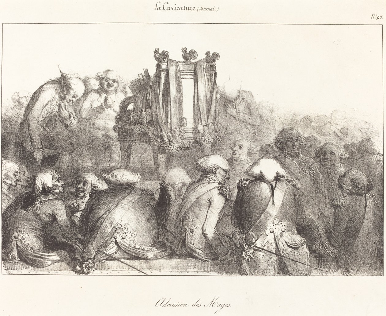 Tilbedelse av magi, 1831. av Unbekannt