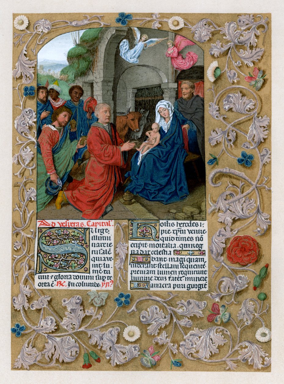 Tilbedelse av magi, c1490-1497 av Unbekannt