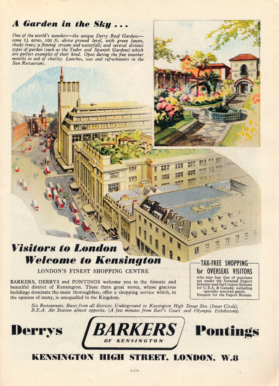 Annonse for Barkers of Kensington, 1951 av Unbekannt
