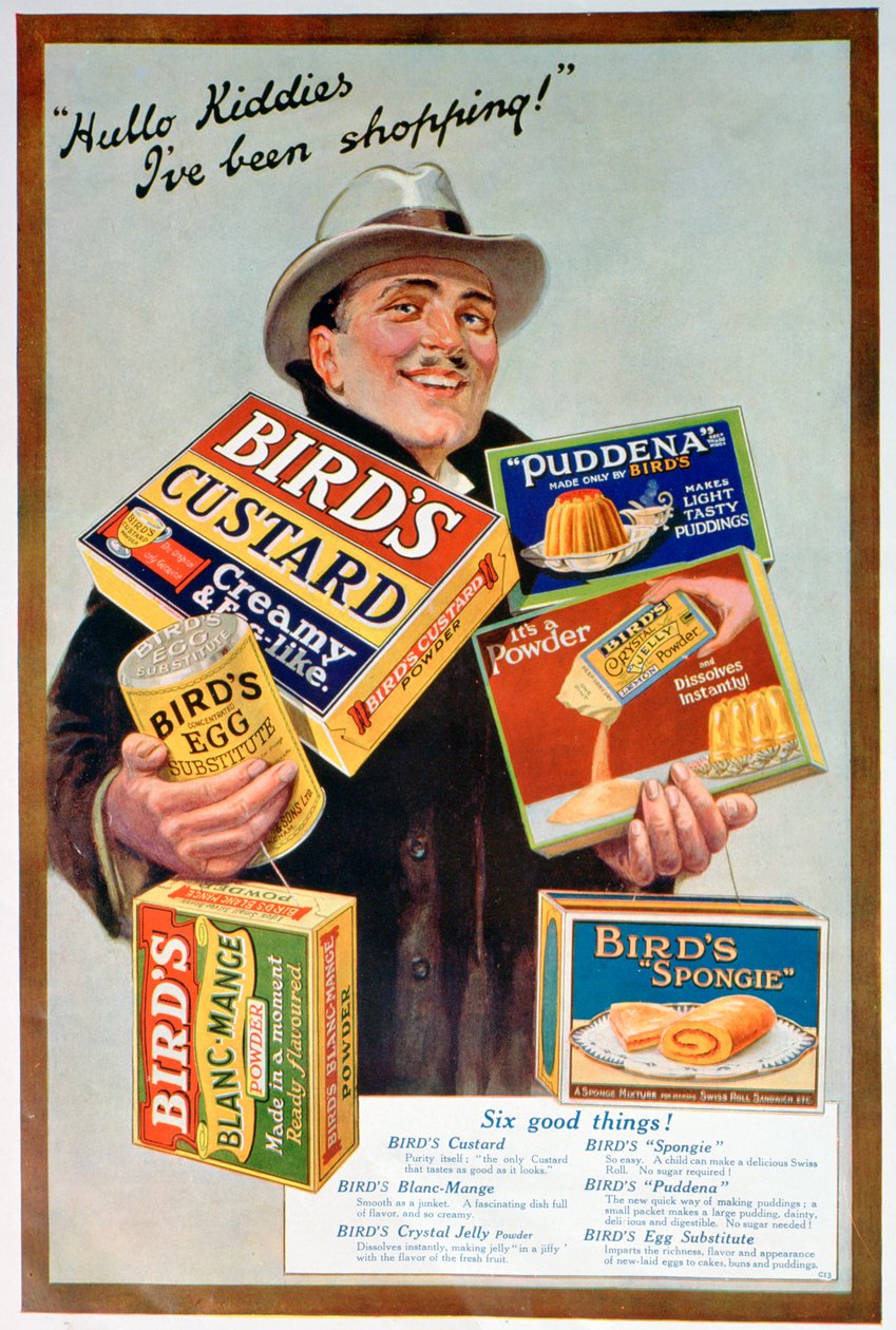 Annonse for fuglemat, 1920 av Unbekannt