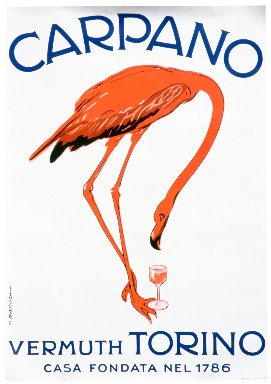 Annonse for Carpano Vermouth av Unbekannt