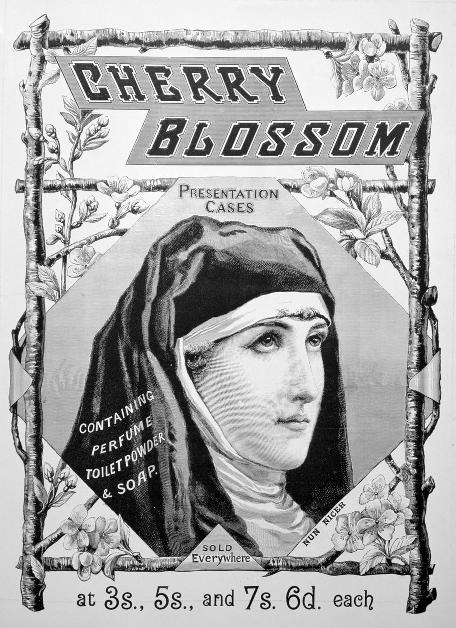 Annonse for Cherry Blossom toalettsaker, 1893 av Unbekannt