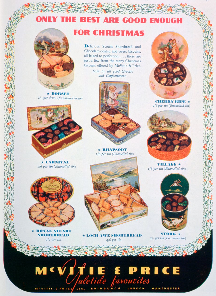 Annonse for McVitie og Price kjeks, 1938 av Unbekannt