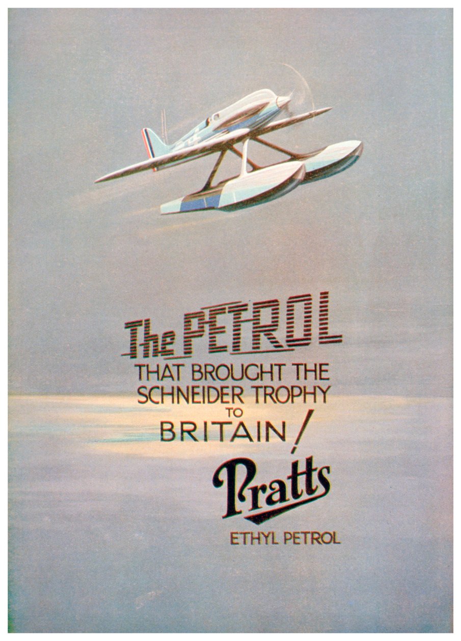 Annonse for Pratts Ethyl Petrol, c1928 av Unbekannt