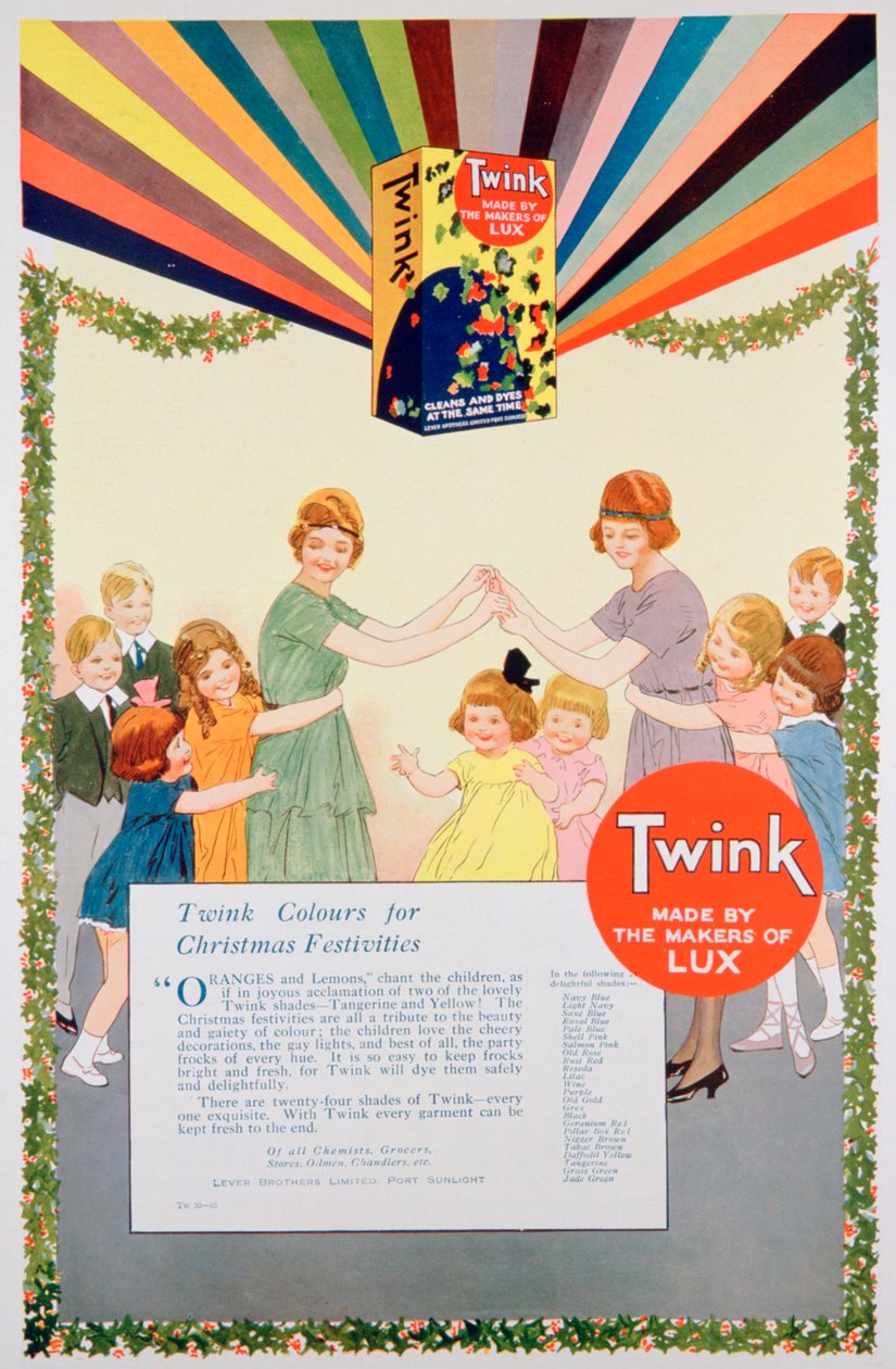 Annonse for Twink dye, 1922 av Unbekannt