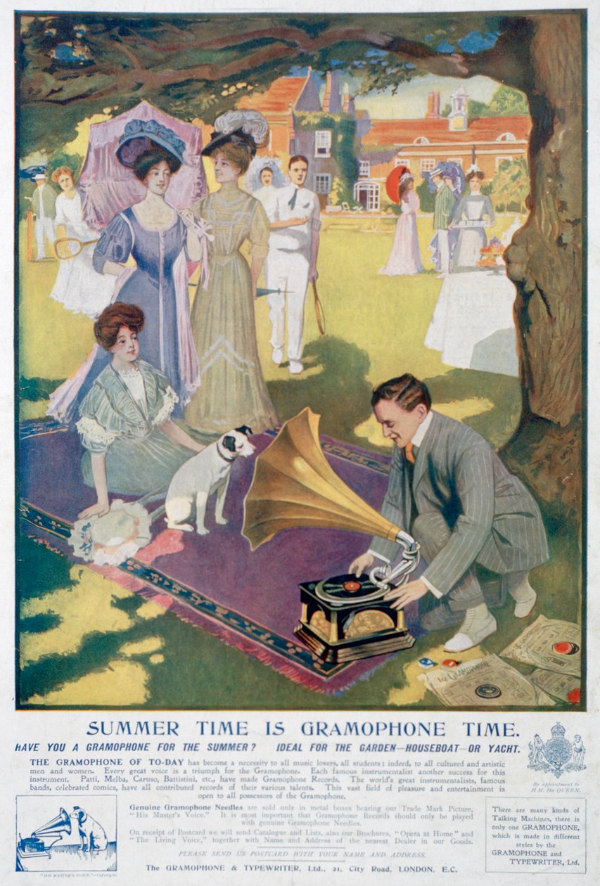 Annonse for Gramophone and Typewriter Co, 1907 av Unbekannt