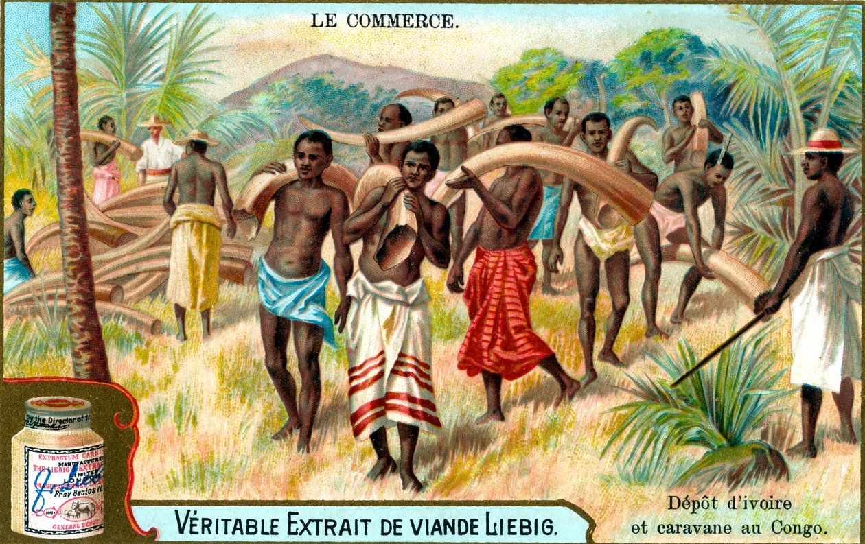 Annonse for Liebig-kjøttekstrakt, fransk, ca 1900 av Unbekannt