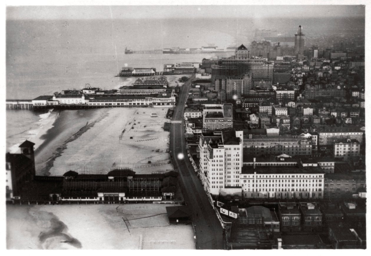 Luftfoto av Atlantic City, New Jersey, USA, fra en Zeppelin, 1930 1933 av Unbekannt