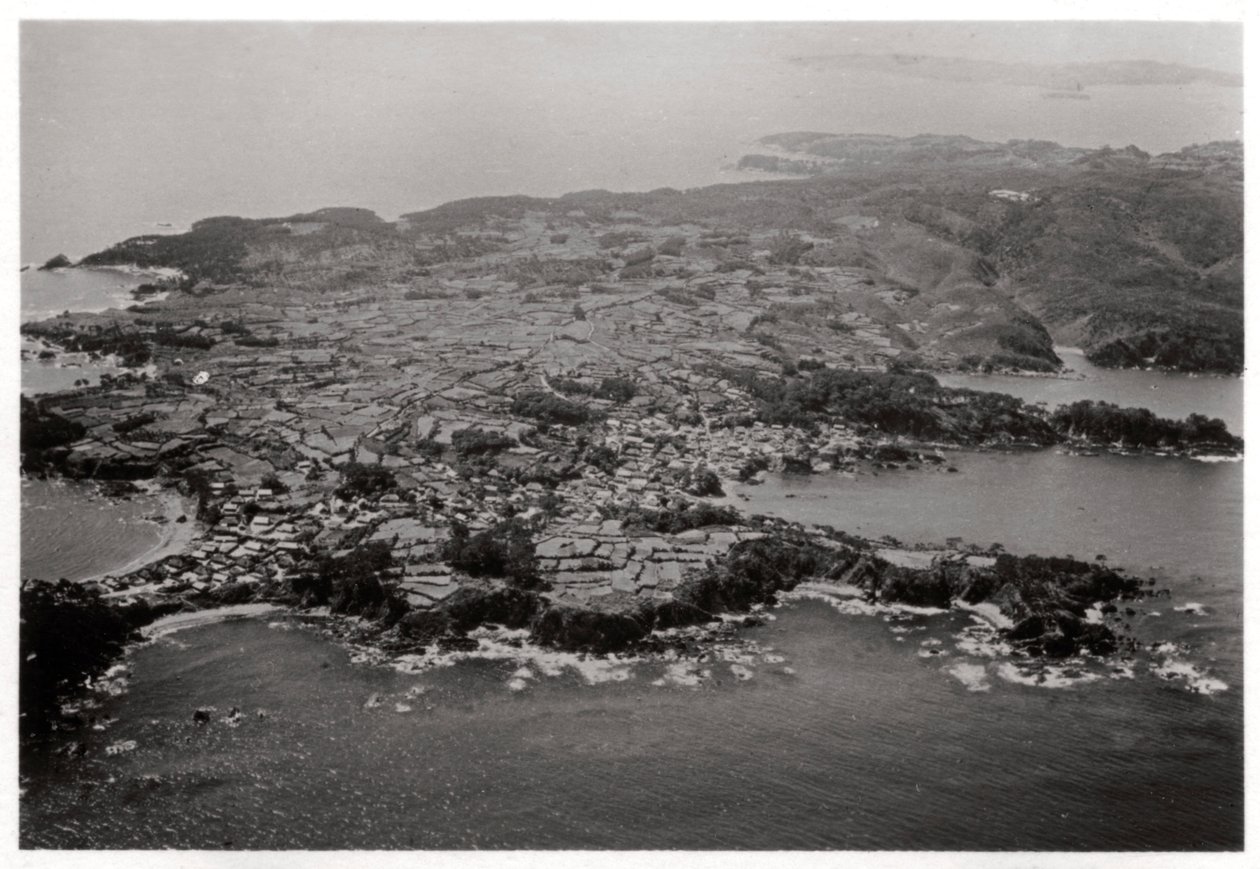 Luftfoto av Oginohama, Japan, fra en Zeppelin, 1929 1933 av Unbekannt