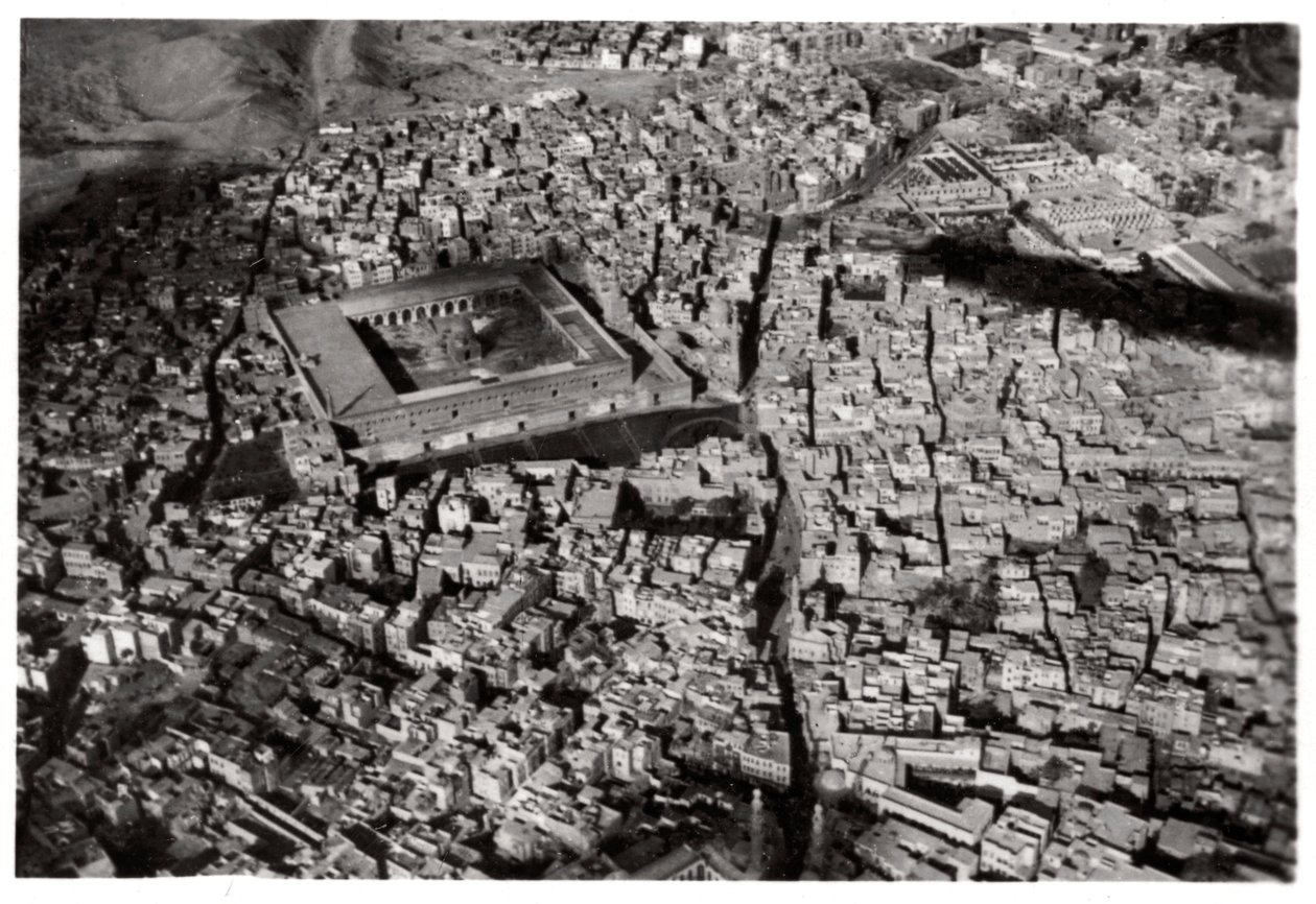 Luftfoto av Gamle Kairo, Egypt, fra en Zeppelin, 1931 1933 av Unbekannt