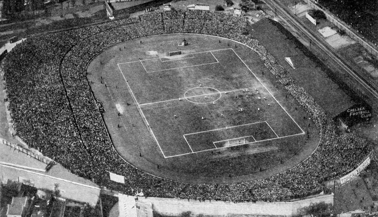 Luftfoto av Stamford Bridge, stadion til Chelsea Football Club, London, c1922 av Unbekannt