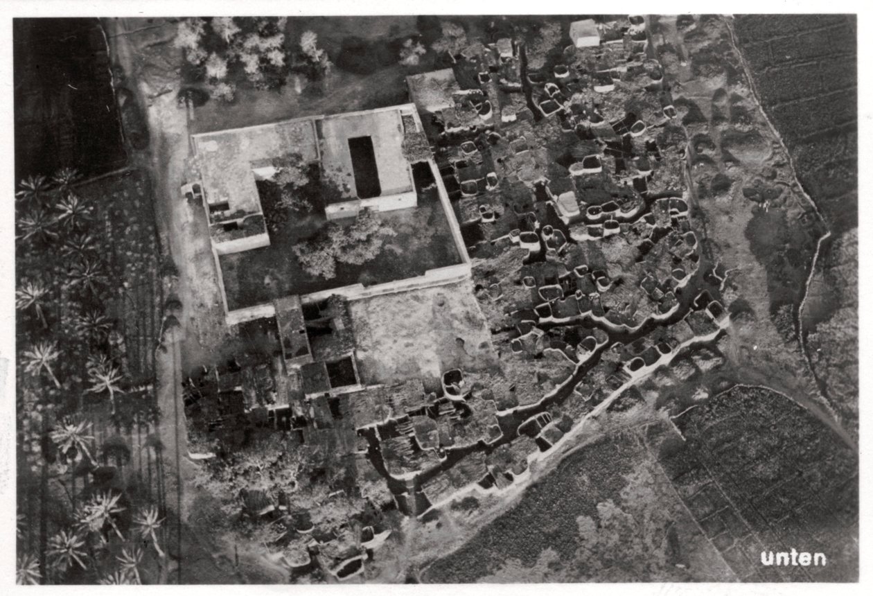 Luftfoto av en landsby, Egypt, 1931 1933 av Unbekannt