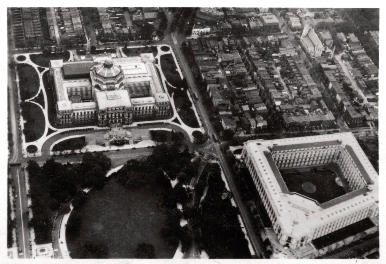 Luftfoto av Library of Congress, Washington DC, USA, fra en Zeppelin, 1928 1933 av Unbekannt