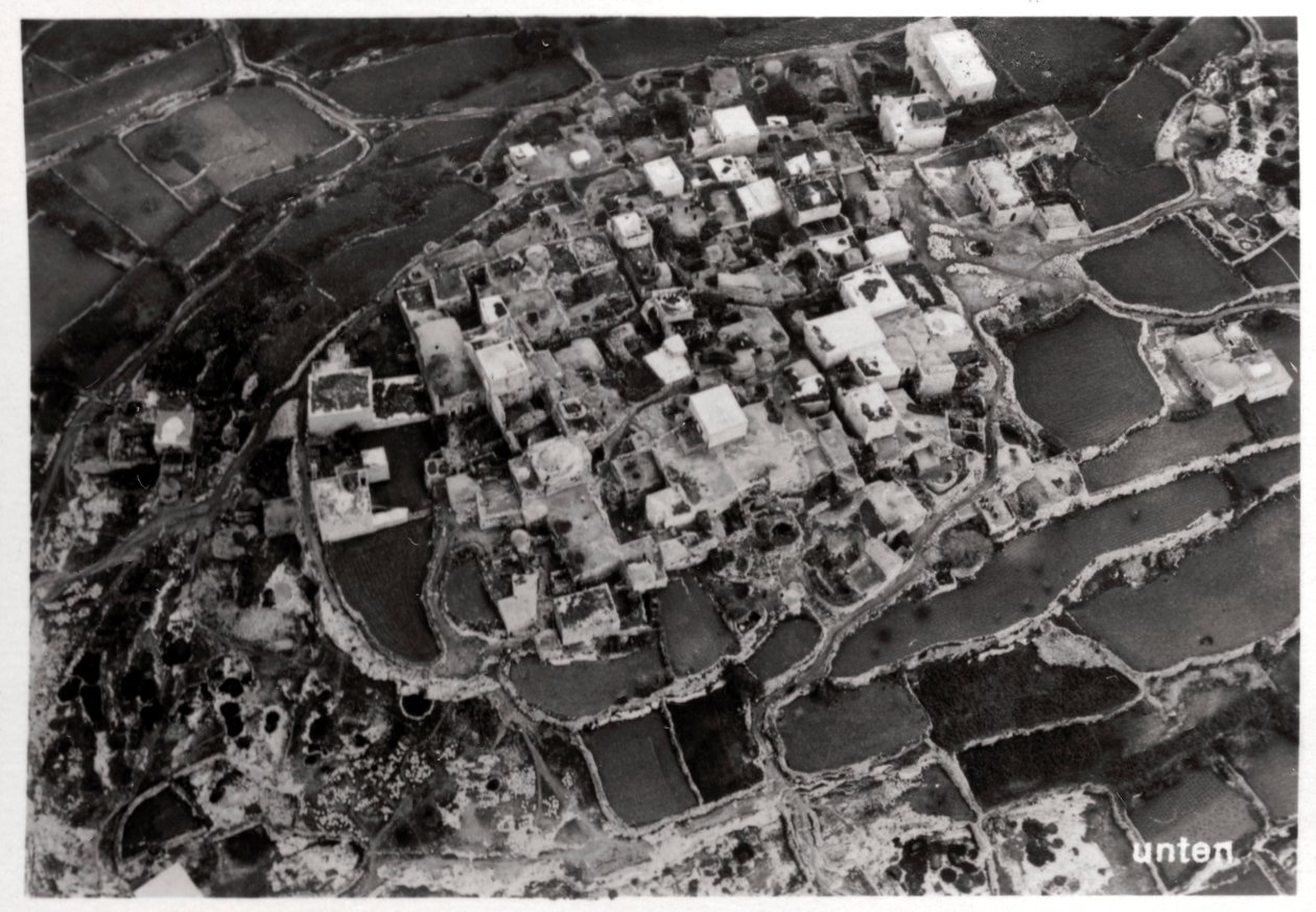 Luftfoto av høydene rundt Jerusalem, Palestina, fra en Zeppelin, 1931 1933 av Unbekannt