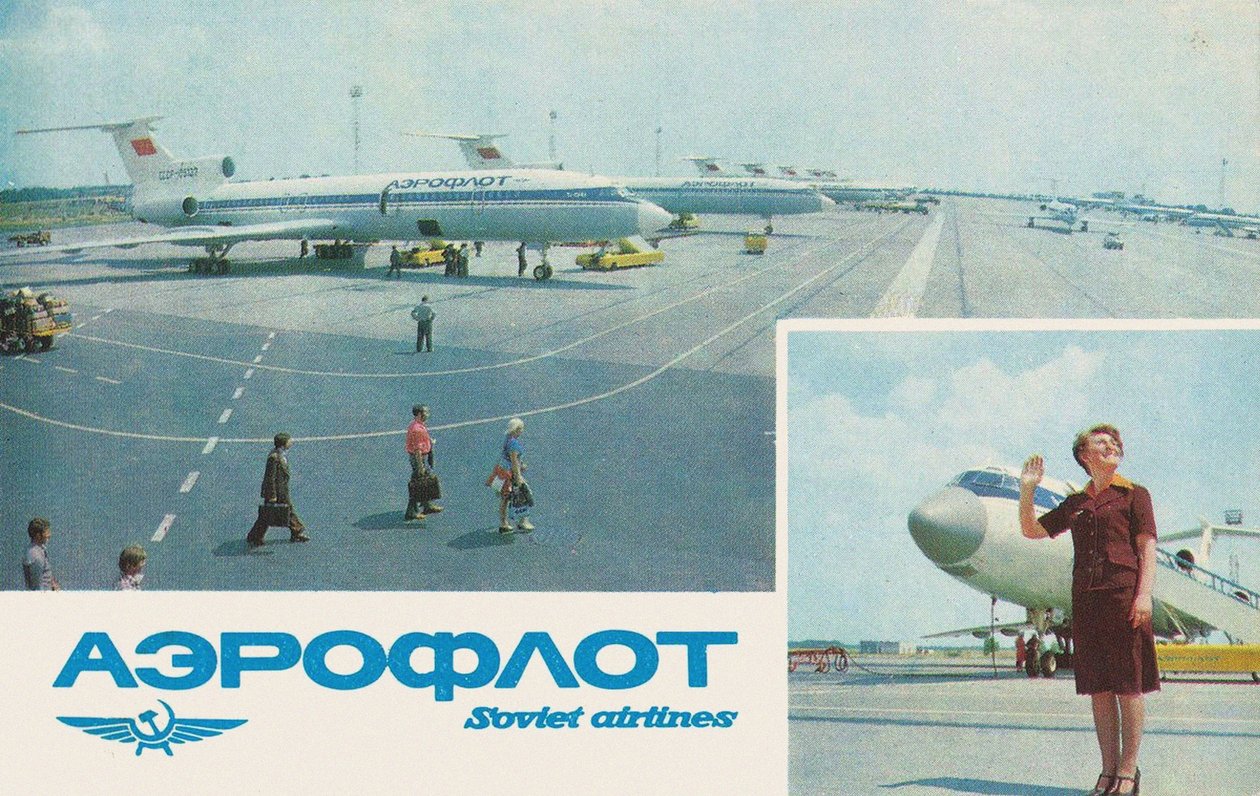Aeroflot-plakat av Unbekannt