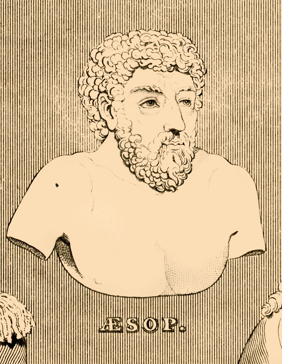 Æsop, c620-564 f.Kr., 1830. av Unbekannt