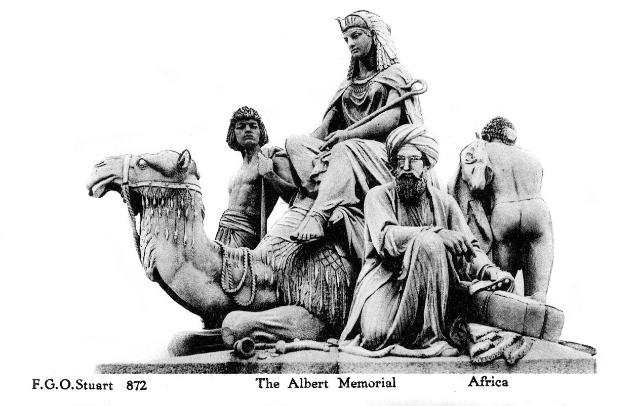 Afrika, Albert Memorial, London, 1900-tallet av Unbekannt