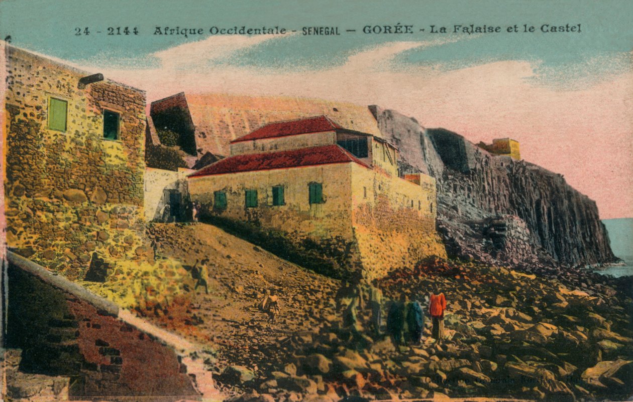 Vest-Afrika -Senegal - Gorée - La Falasise og slottet, ca 1900. av Unbekannt