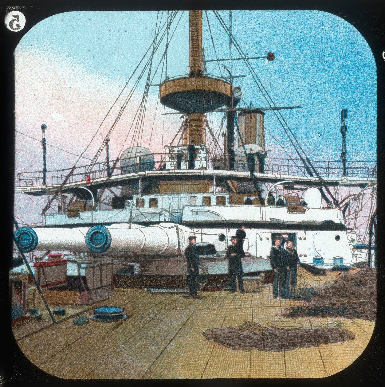 Etter Barbette -- H.M.S. Revenger, c1900. av Unbekannt