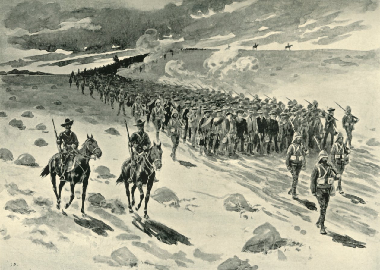 Etter Paardeberg: Boer Prisoners i mars 1901. av Unbekannt