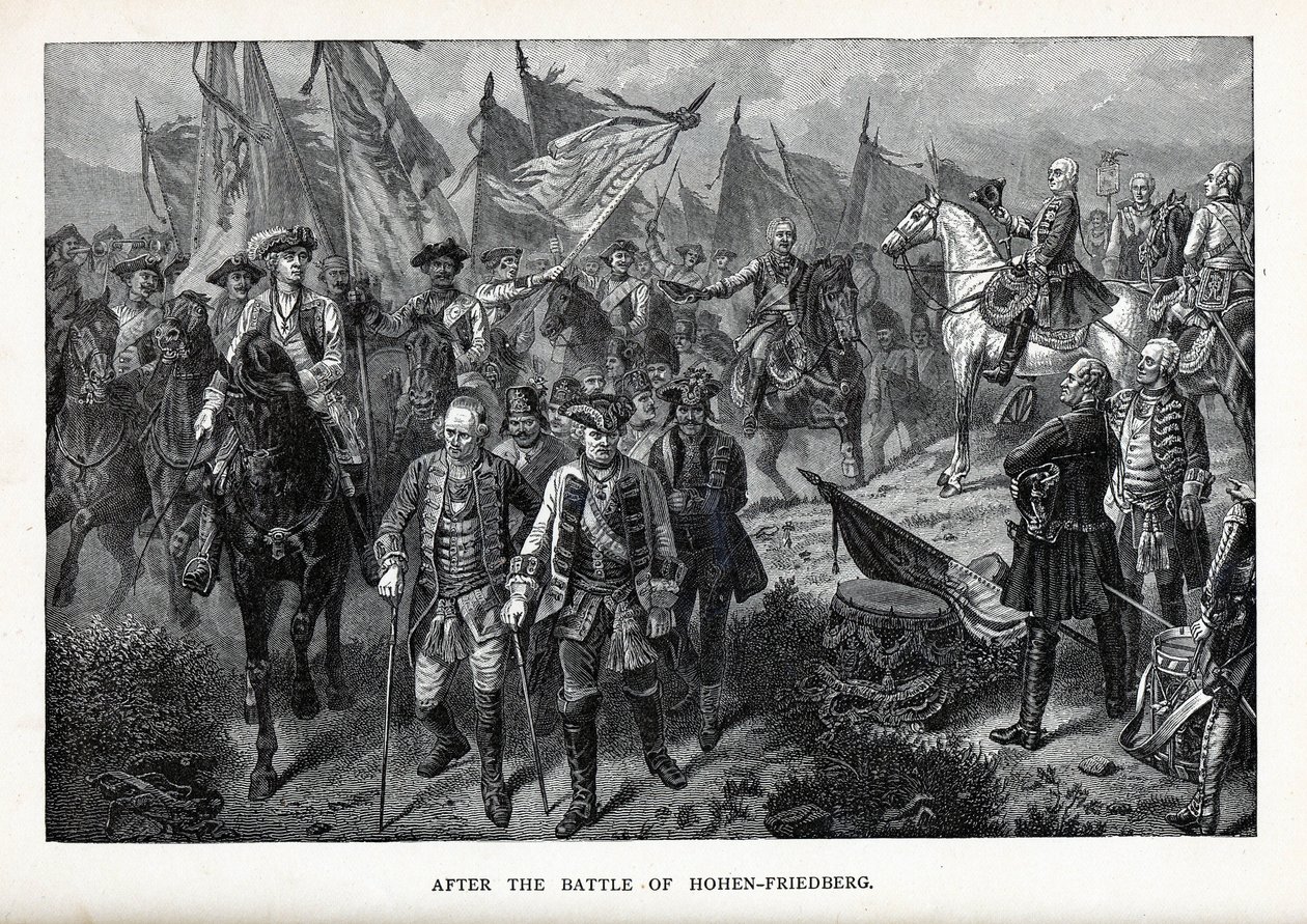 Etter slaget ved Hohenfriedberg, 1882 av Unbekannt