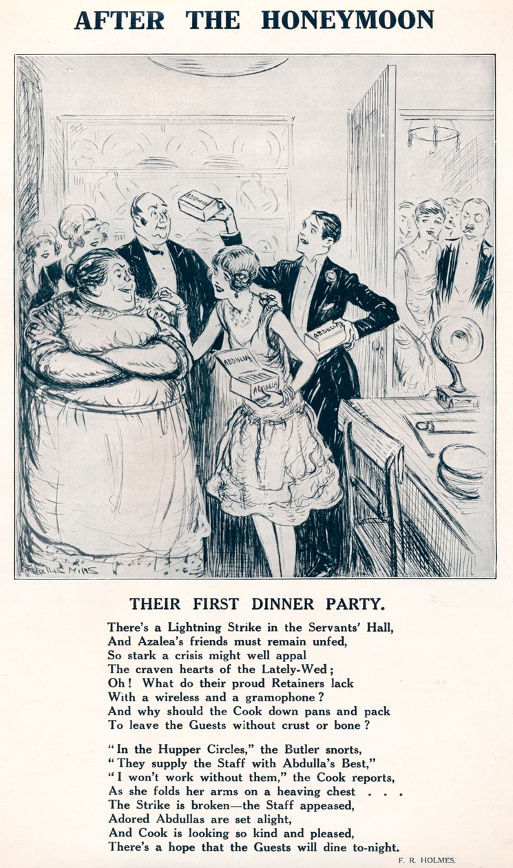 After the Honeymoon - Deres første middagsselskap, 1927 av Unbekannt