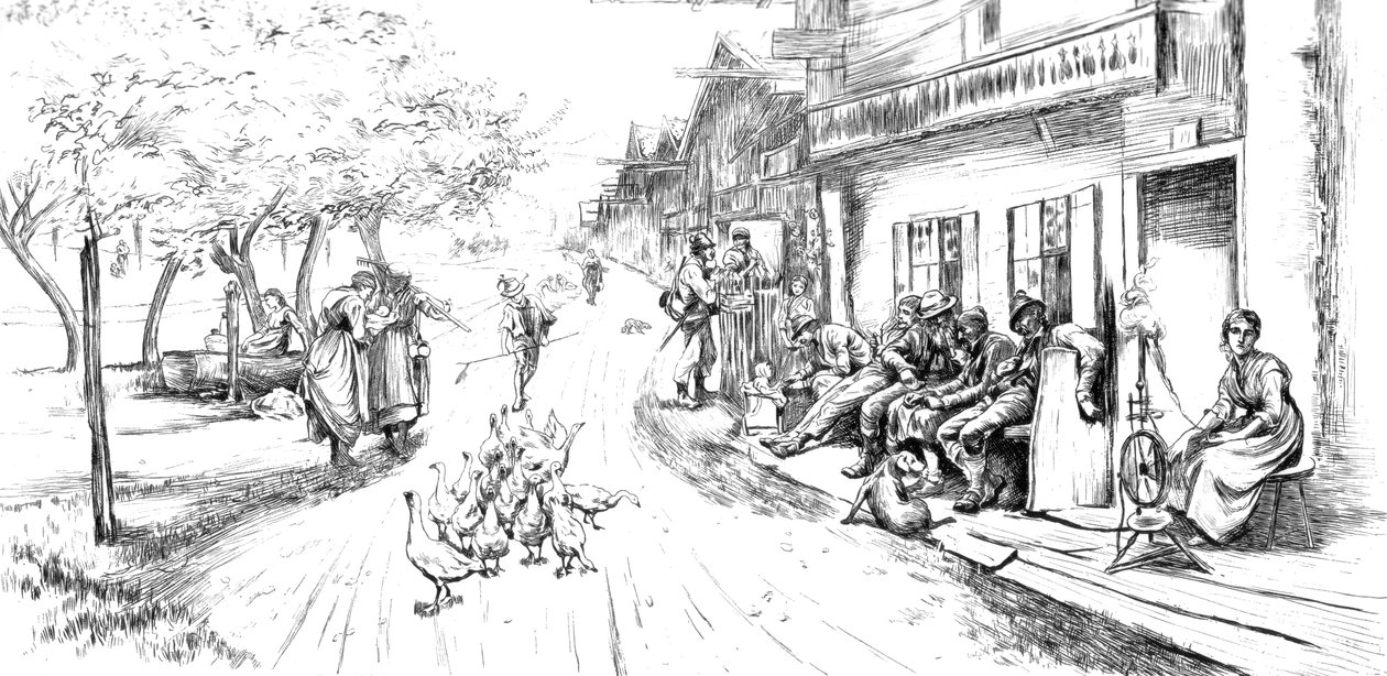 Etter dagens slit, 1873 c1880-1882 av Unbekannt