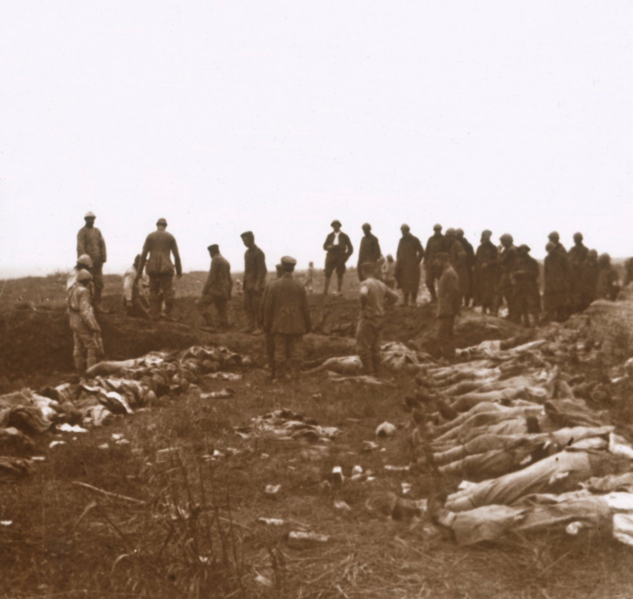 Etter angrepet, Dompierre, Nord-Frankrike, c1914-c1918 av Unbekannt